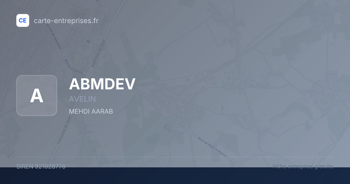 ABMDEV — 921928776 — fiche entreprise