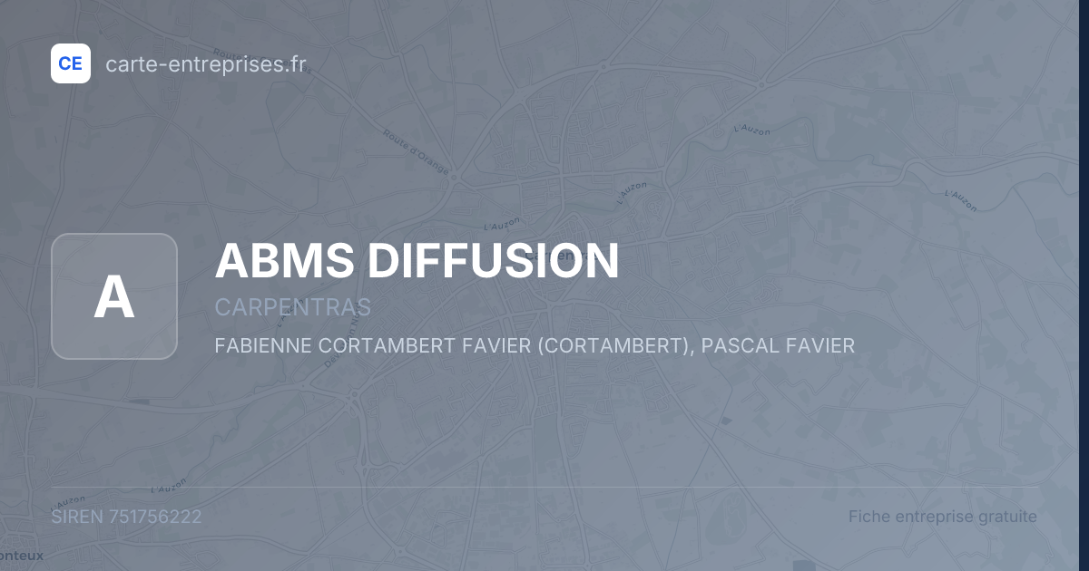 ABMS DIFFUSION — 751756222 — fiche entreprise