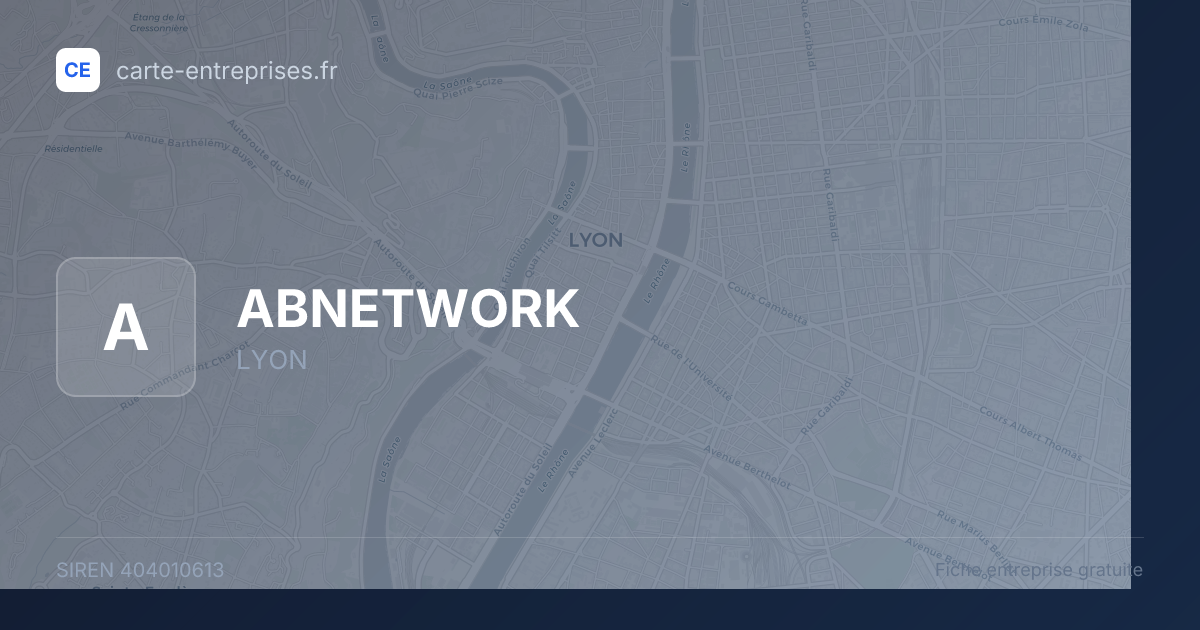 ABNETWORK — 404010613 — fiche entreprise