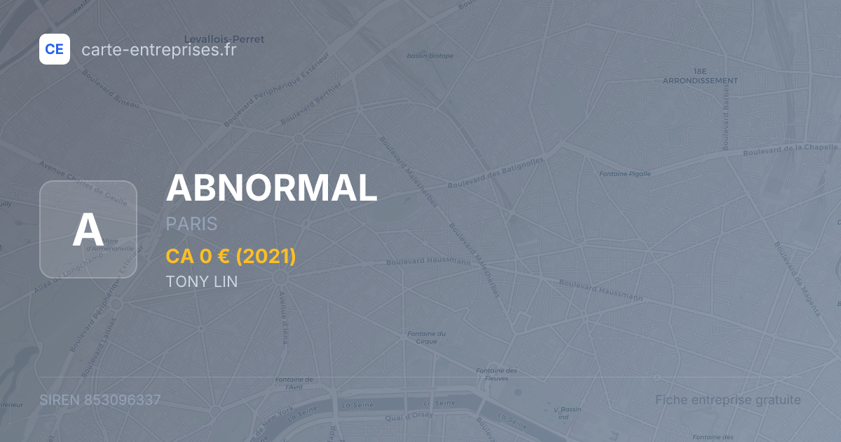ABNORMAL — 853096337 — fiche entreprise