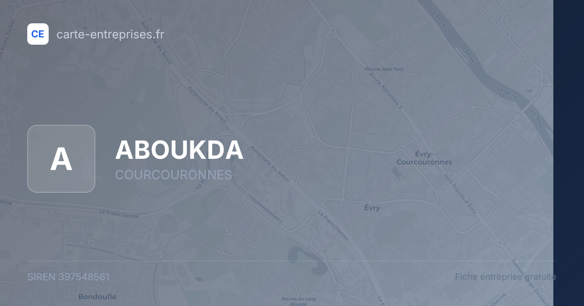 ABOUKDA — 397548561 — fiche entreprise