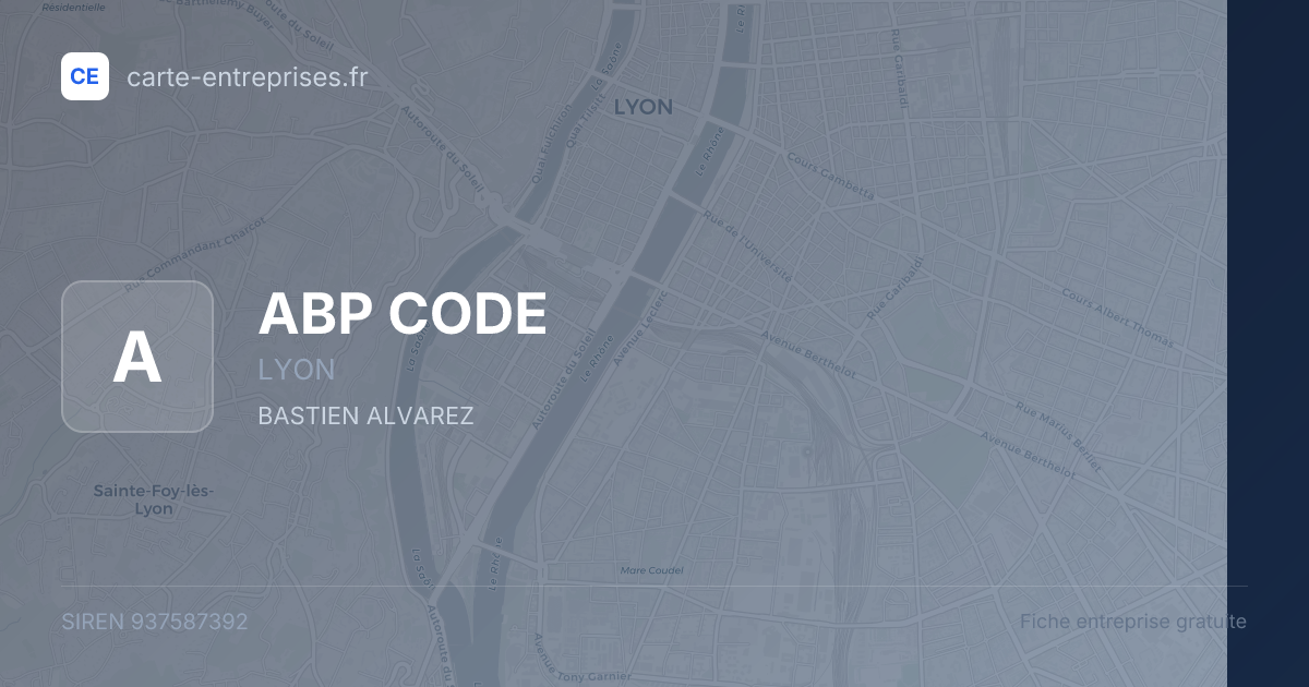 ABP CODE — 937587392 — fiche entreprise