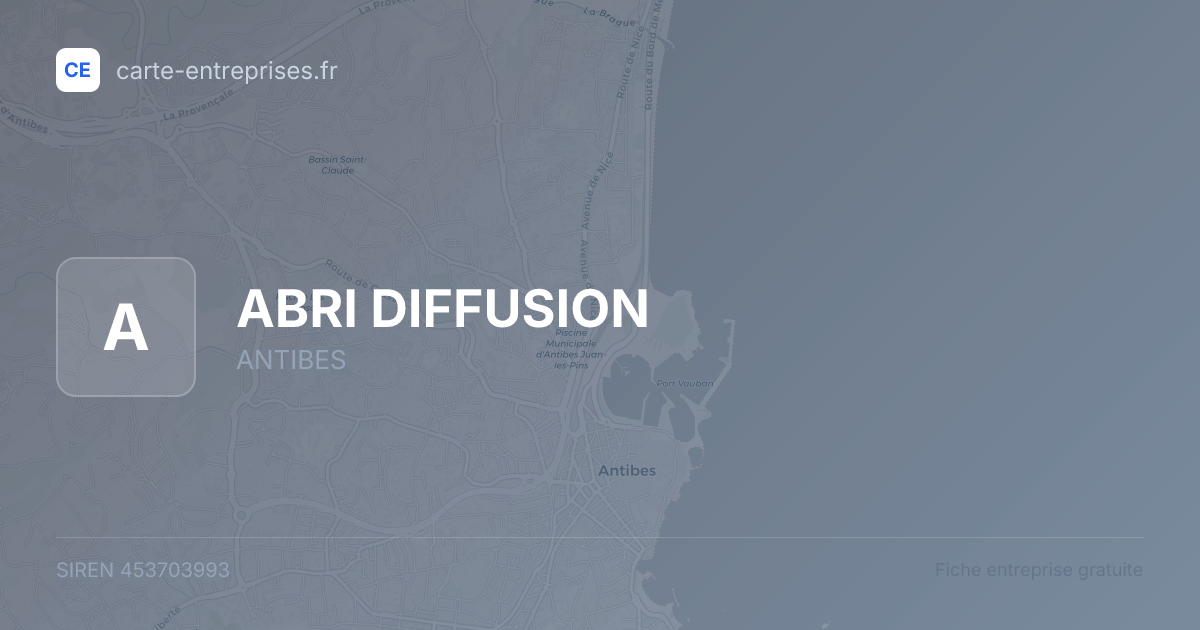 ABRI DIFFUSION — 453703993 — fiche entreprise