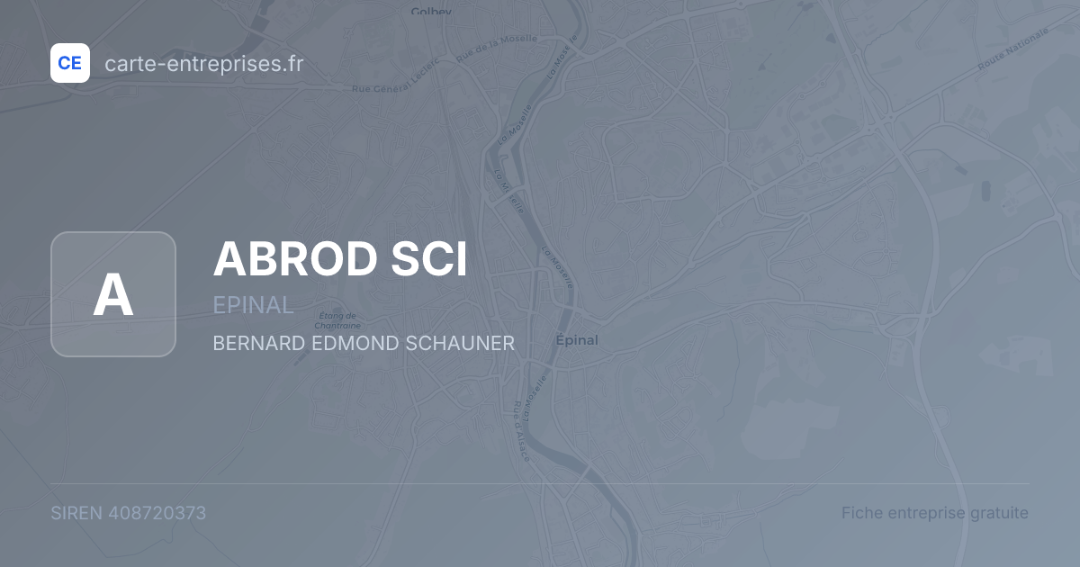 ABROD SCI — 408720373 — fiche entreprise