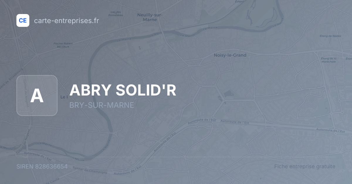 ABRY SOLID'R — 828636654 — fiche entreprise