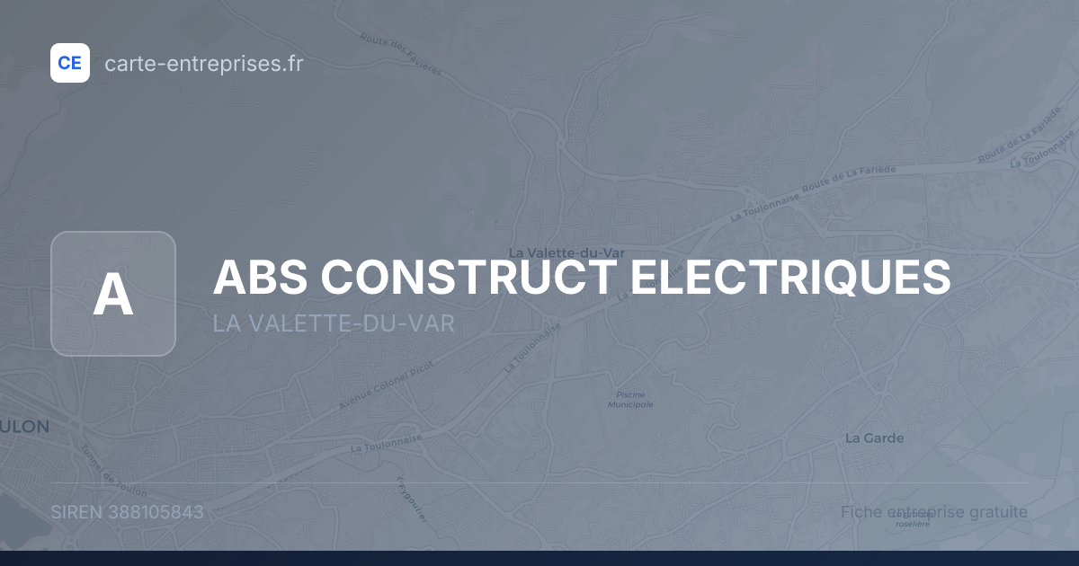ABS CONSTRUCT ELECTRIQUES — 388105843 — fiche entreprise