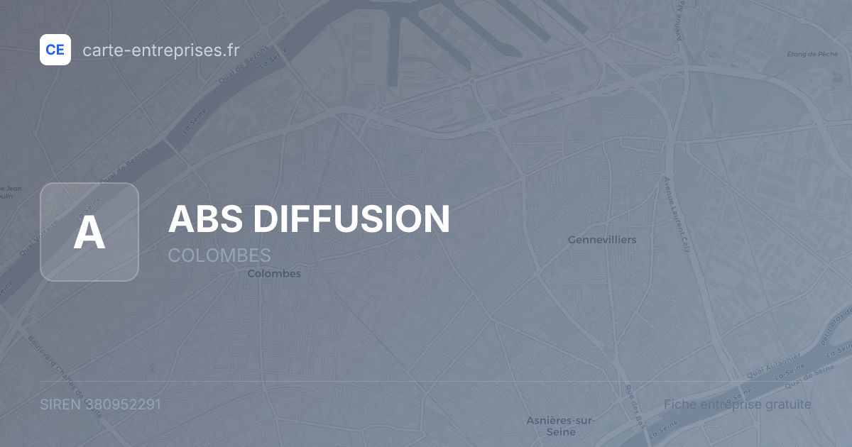 ABS DIFFUSION — 380952291 — fiche entreprise