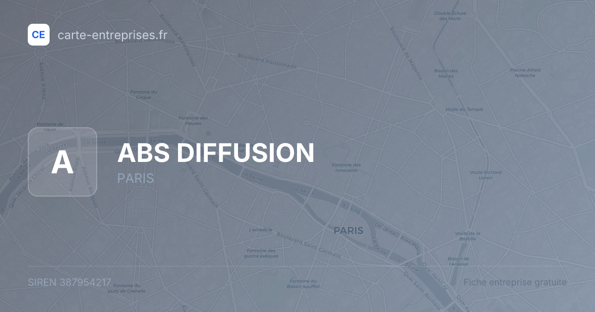 ABS DIFFUSION — 387954217 — fiche entreprise