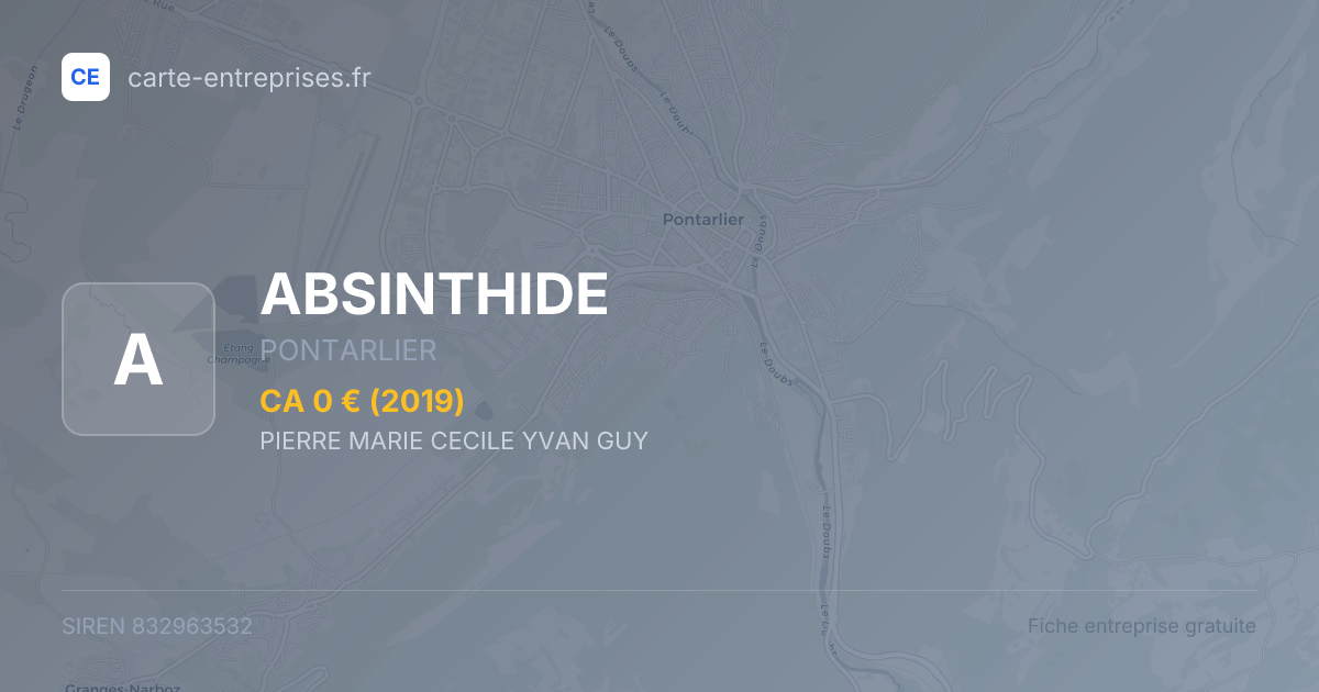 ABSINTHIDE — 832963532 — fiche entreprise