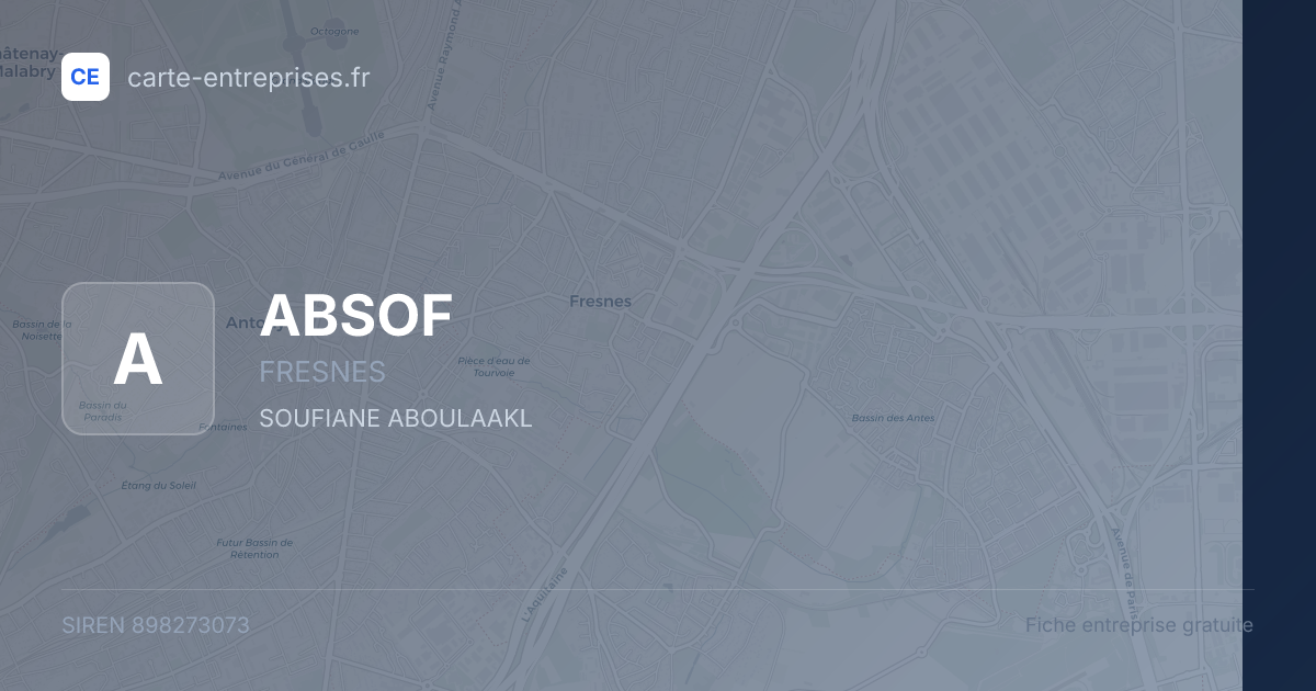 ABSOF — 898273073 — fiche entreprise