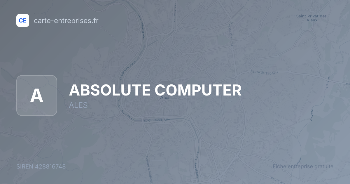 ABSOLUTE COMPUTER — 428816748 — fiche entreprise