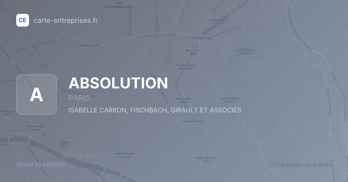 ABSOLUTION — 503418865 — fiche entreprise