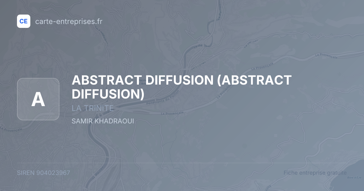 ABSTRACT DIFFUSION — 904023967 — fiche entreprise