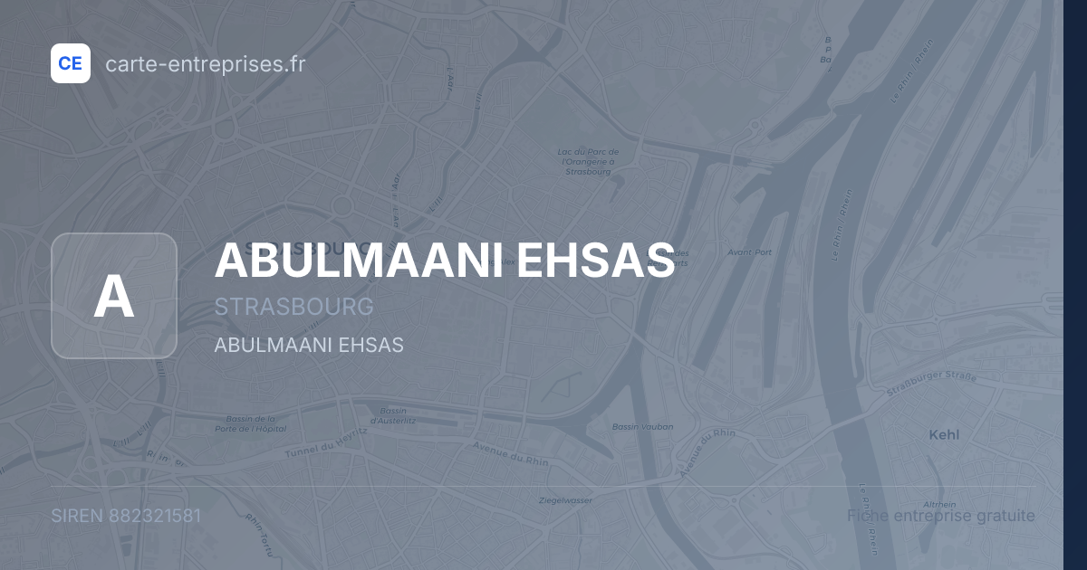 ABULMAANI EHSAS — 882321581 — fiche entreprise