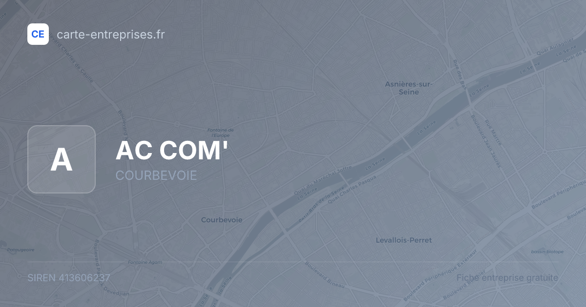 AC COM' — 413606237 — fiche entreprise