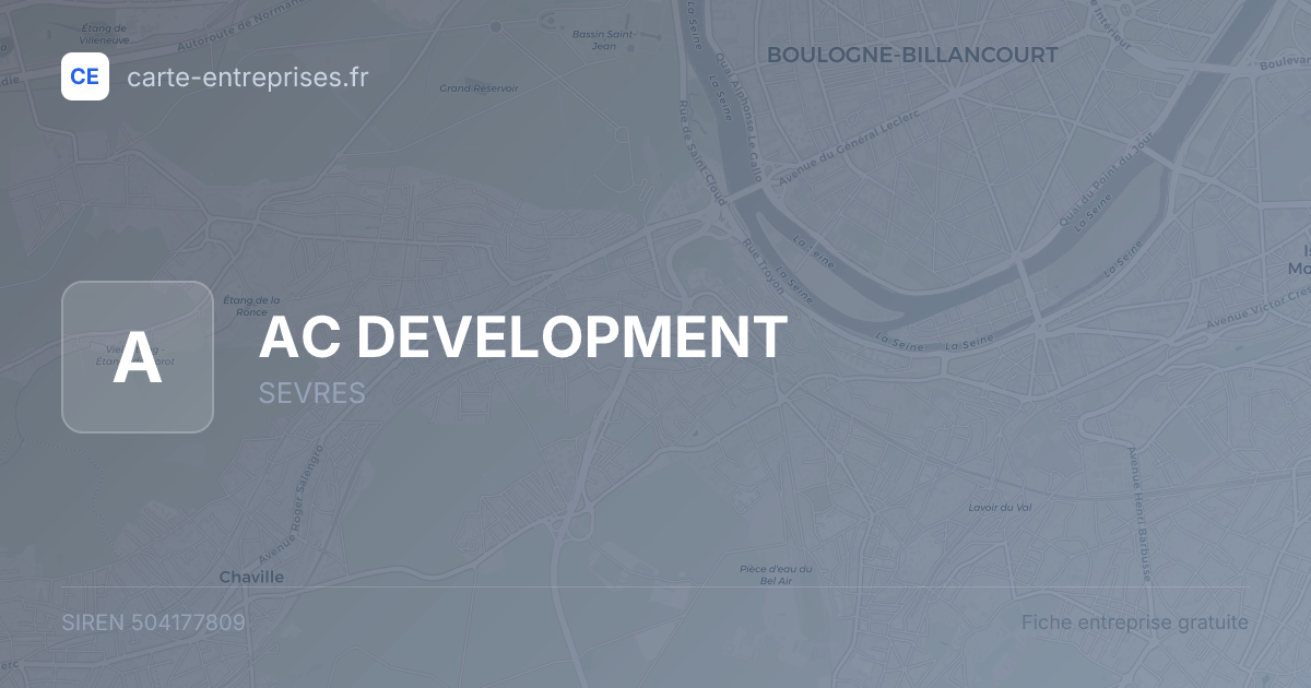 AC DEVELOPMENT — 504177809 — fiche entreprise