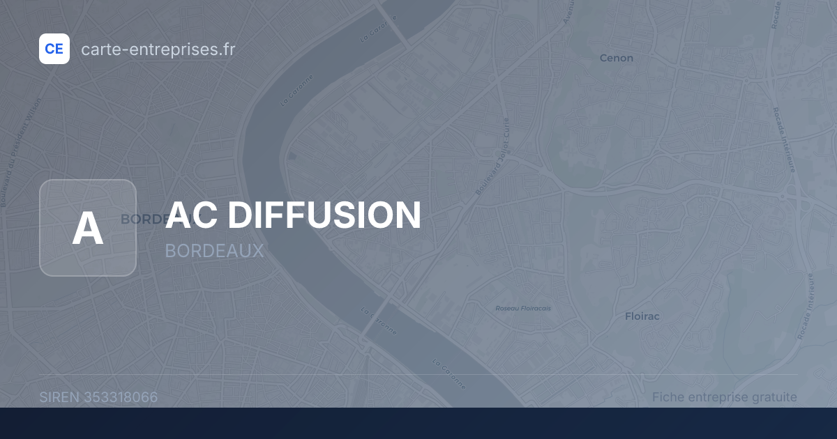 AC DIFFUSION — 353318066 — fiche entreprise