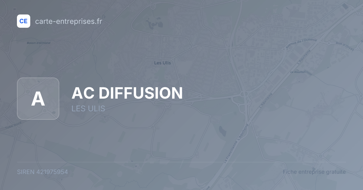 AC DIFFUSION — 421975954 — fiche entreprise