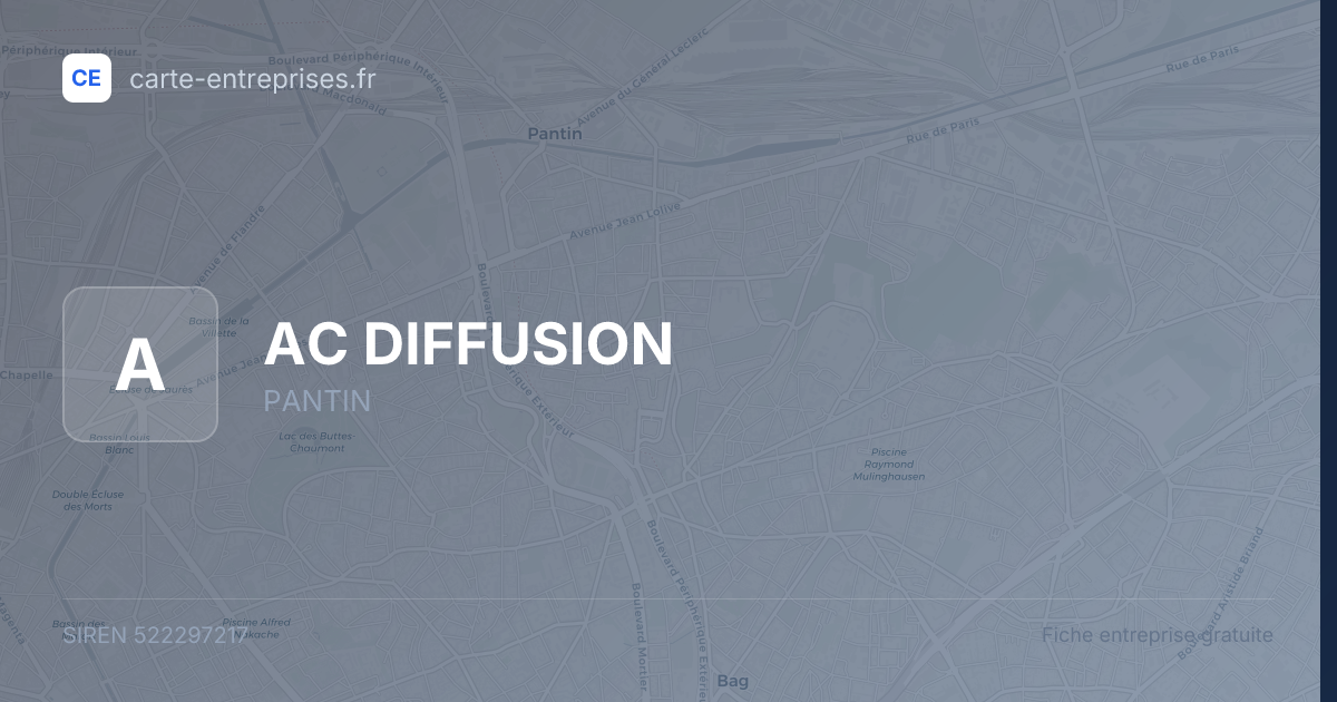 AC DIFFUSION — 522297217 — fiche entreprise