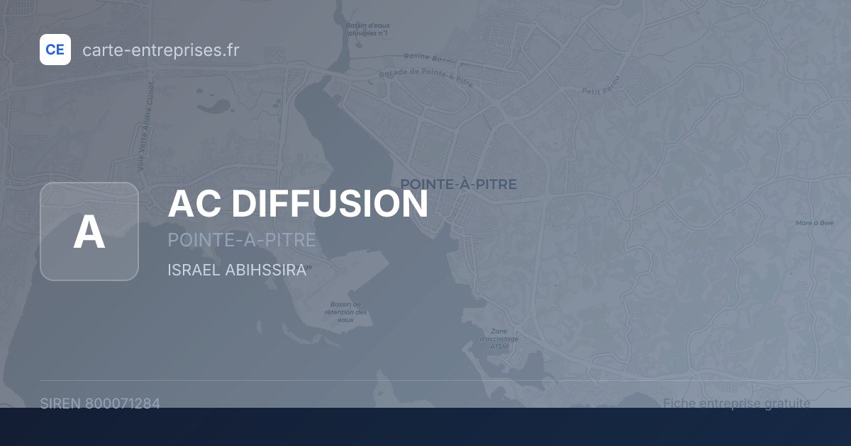 AC DIFFUSION — 800071284 — fiche entreprise