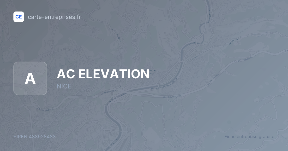AC ELEVATION — 438928483 — fiche entreprise