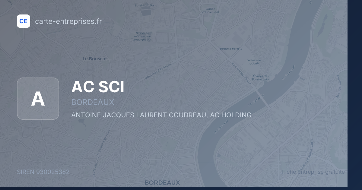 AC SCI — 930025382 — fiche entreprise