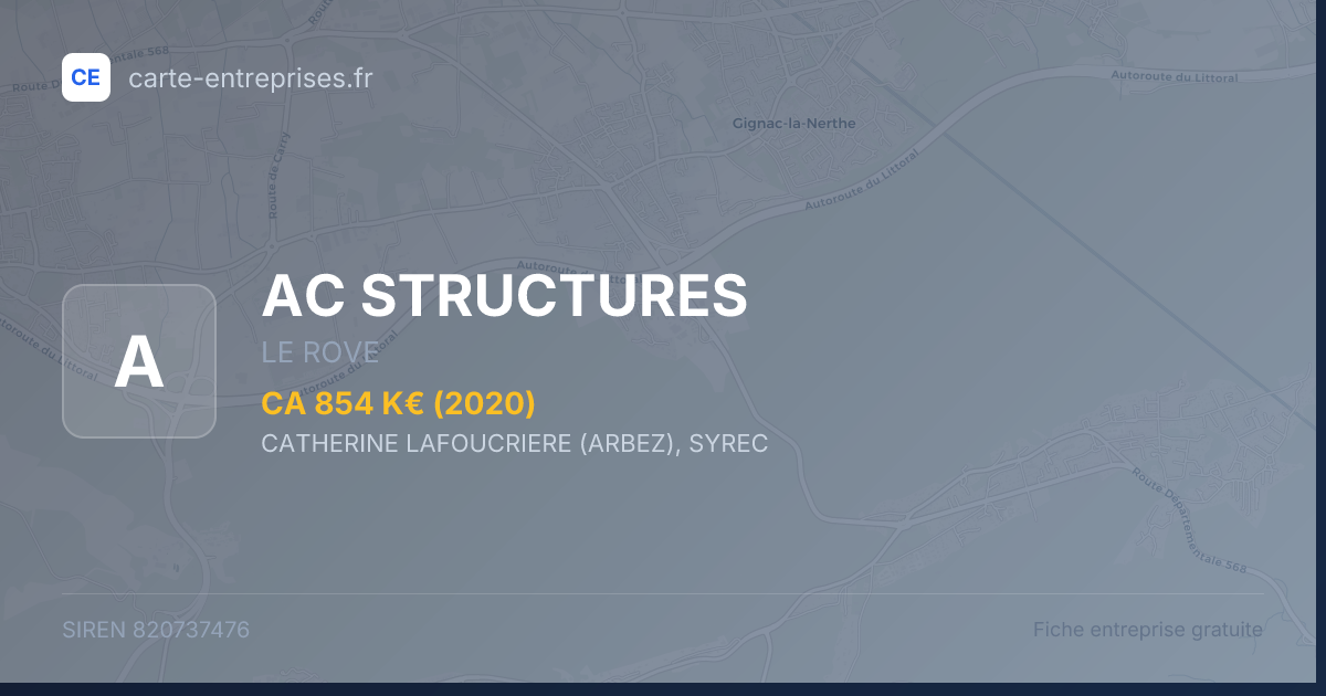 AC STRUCTURES — 820737476 — fiche entreprise