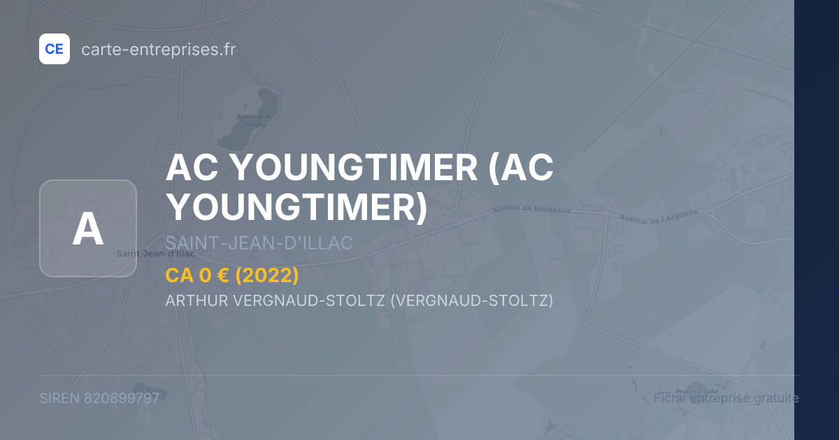 AC YOUNGTIMER — 820899797 — fiche entreprise