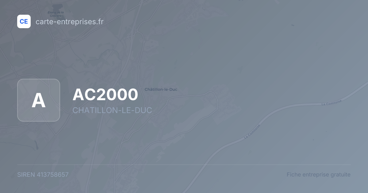 AC2000 — 413758657 — fiche entreprise