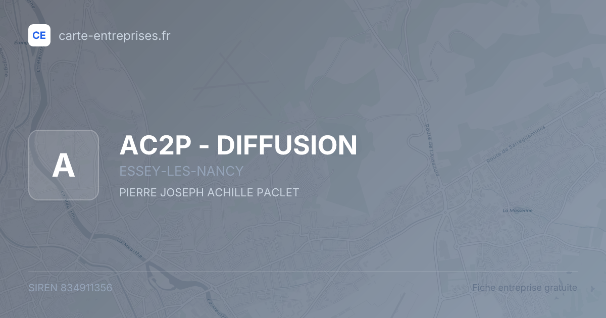 AC2P - DIFFUSION — 834911356 — fiche entreprise