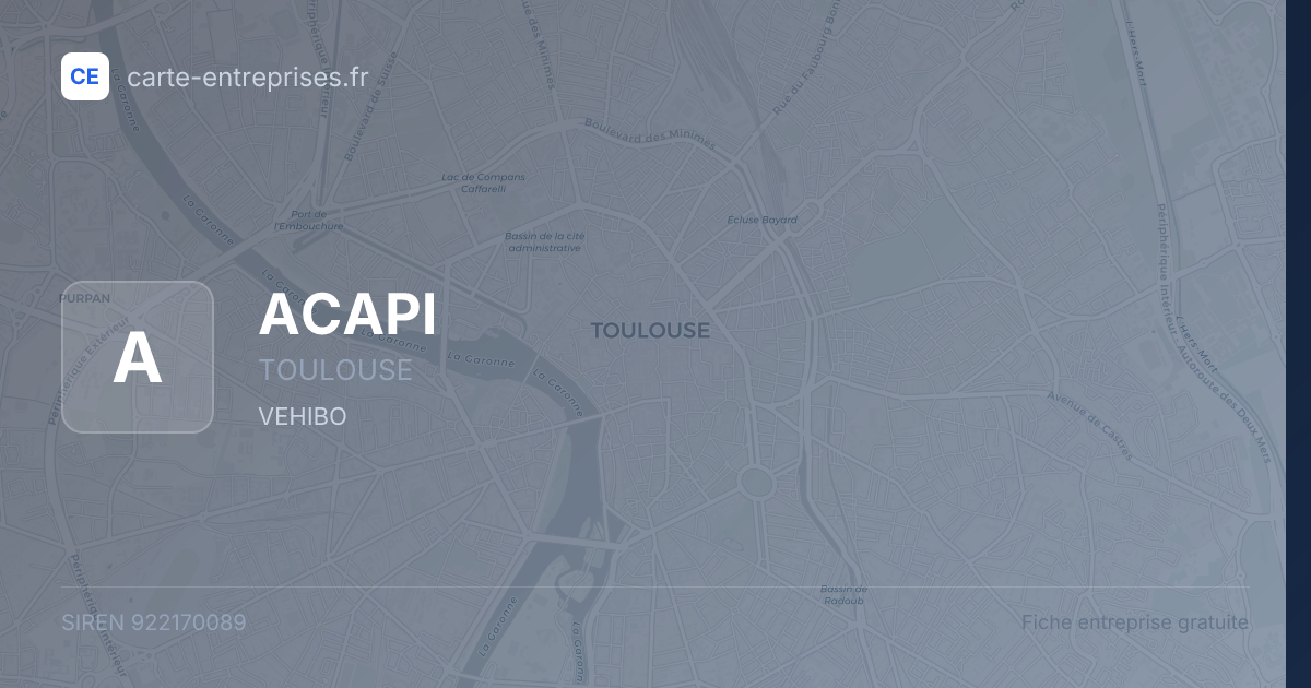 ACAPI — 922170089 — fiche entreprise