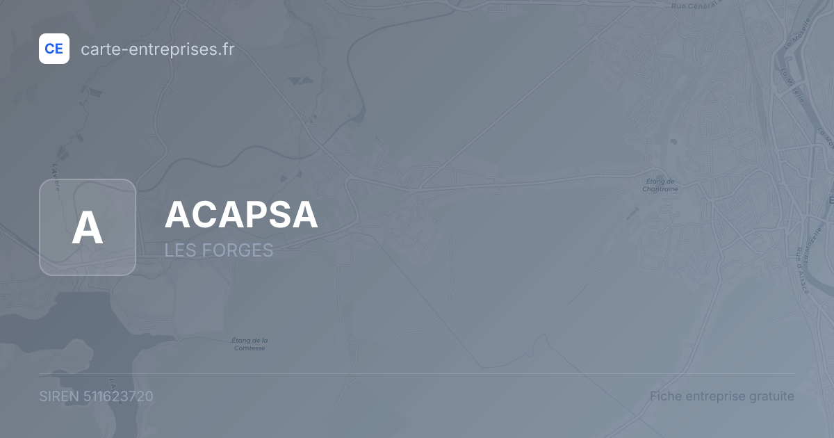 ACAPSA — 511623720 — fiche entreprise
