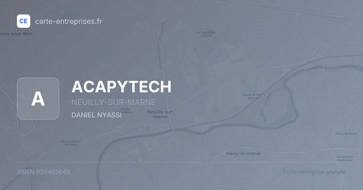 ACAPYTECH — 920465648 — fiche entreprise