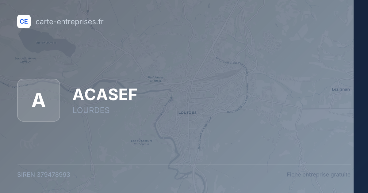 ACASEF — 379478993 — fiche entreprise