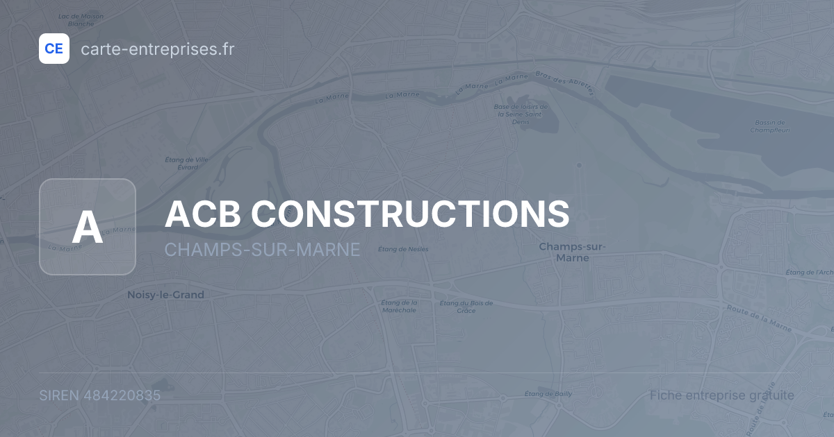 ACB CONSTRUCTIONS — 484220835 — fiche entreprise