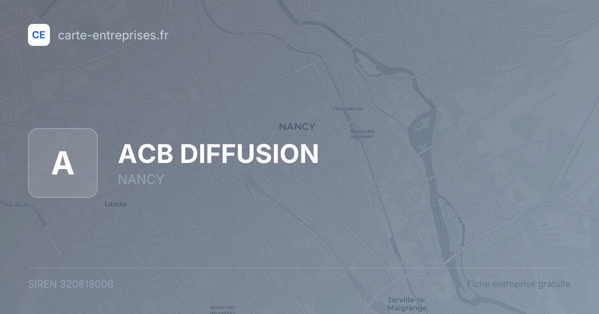 ACB DIFFUSION — 320818008 — fiche entreprise