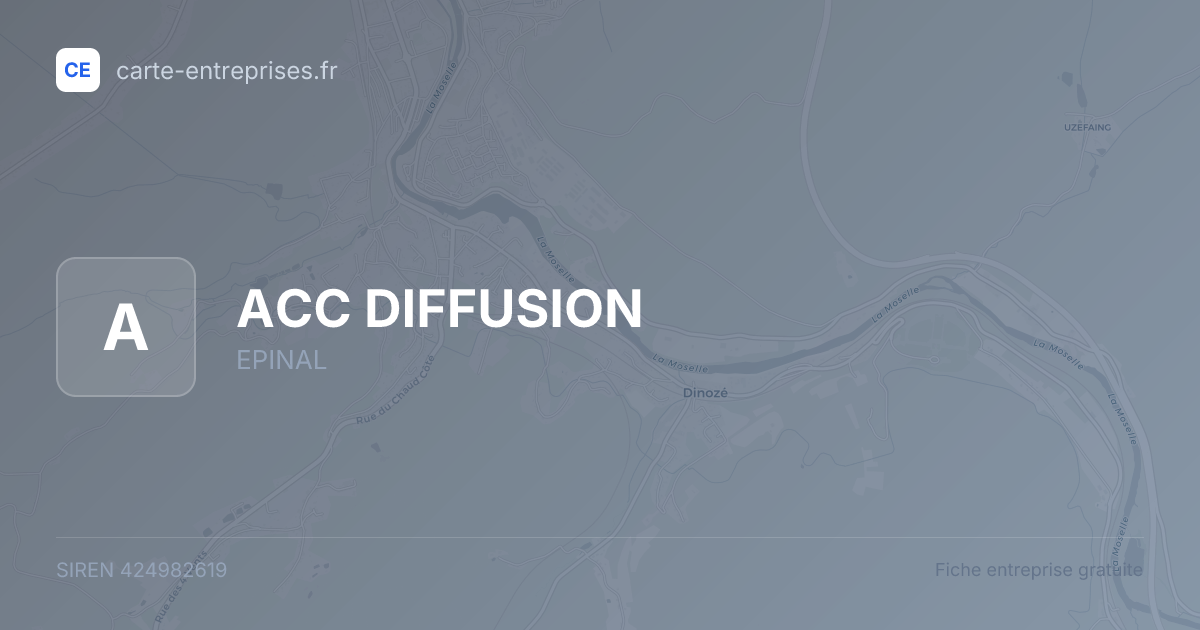 ACC DIFFUSION — 424982619 — fiche entreprise