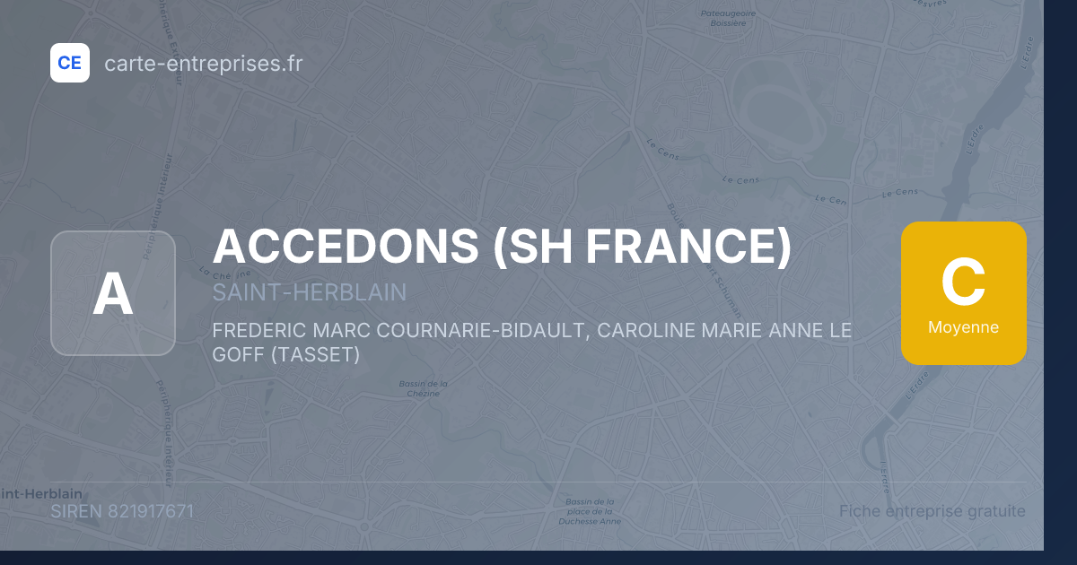 ACCEDONS (SH FRANCE) — 821917671 — fiche entreprise