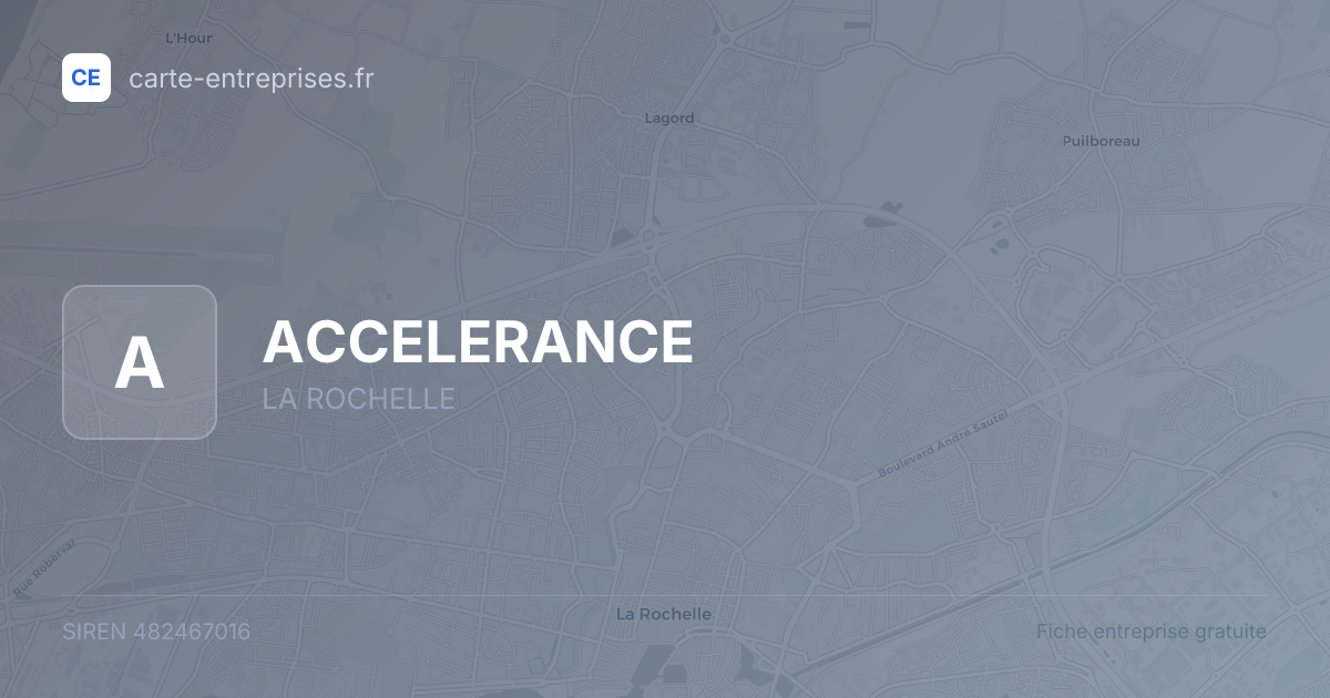 ACCELERANCE — 482467016 — fiche entreprise