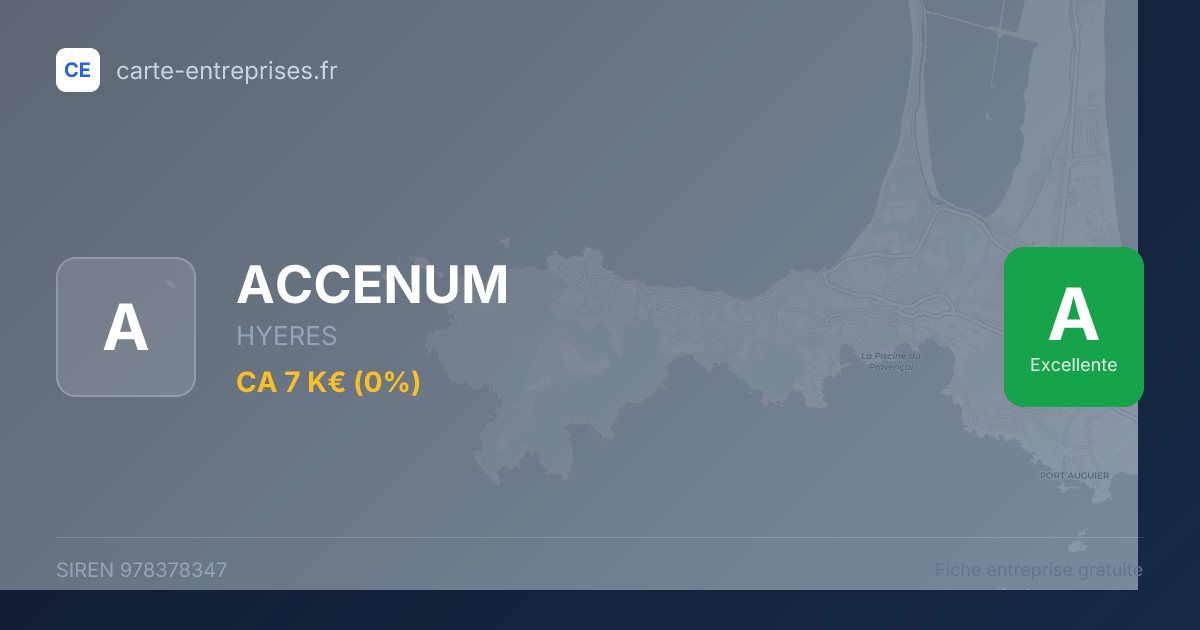 ACCENUM — 978378347 — fiche entreprise