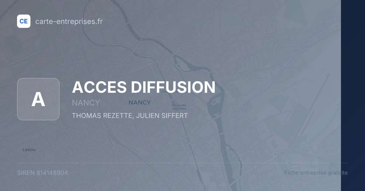 ACCES DIFFUSION — 814148904 — fiche entreprise