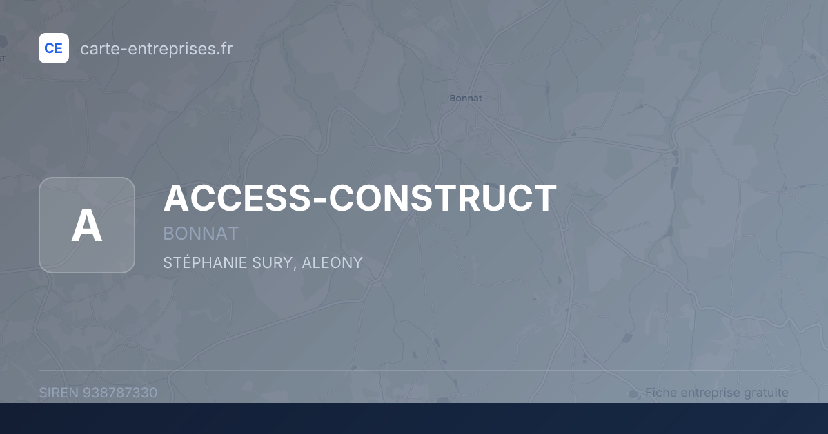 ACCESS-CONSTRUCT — 938787330 — fiche entreprise