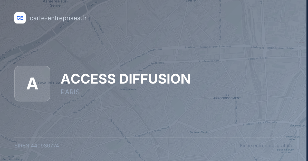 ACCESS DIFFUSION — 440930774 — fiche entreprise