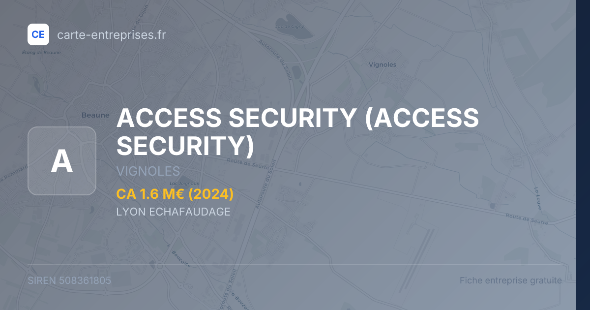 ACCESS SECURITY — 508361805 — fiche entreprise