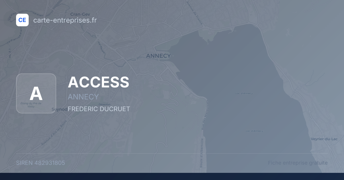 ACCESS — 482931805 — fiche entreprise