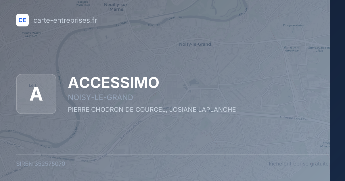 ACCESSIMO — 352575070 — fiche entreprise