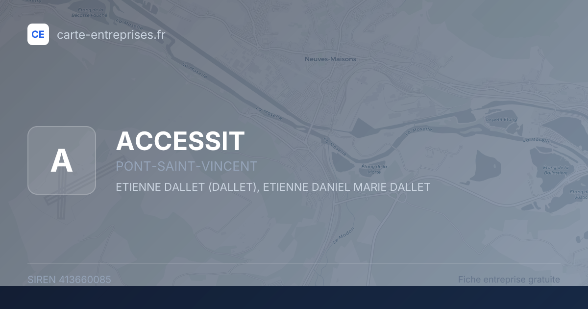 ACCESSIT — 413660085 — fiche entreprise