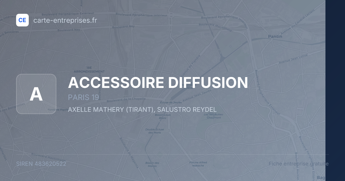 ACCESSOIRE DIFFUSION — 483620522 — fiche entreprise