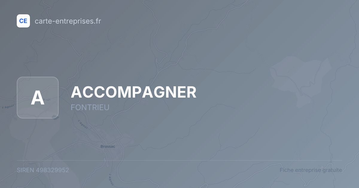 ACCOMPAGNER — 498329952 — fiche entreprise