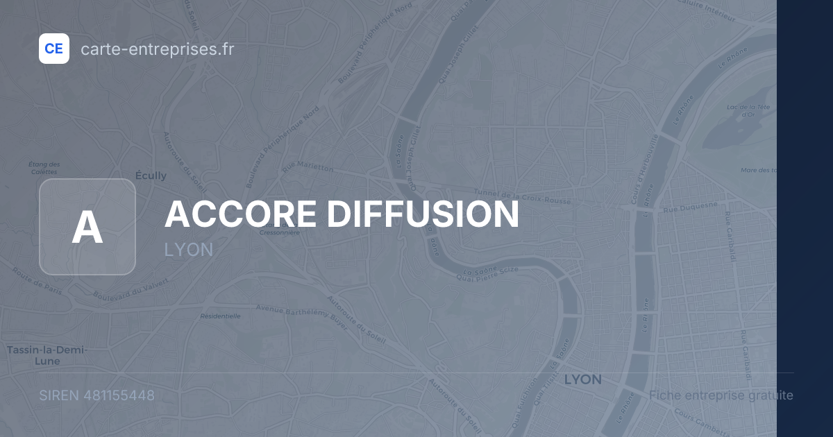 ACCORE DIFFUSION — 481155448 — fiche entreprise